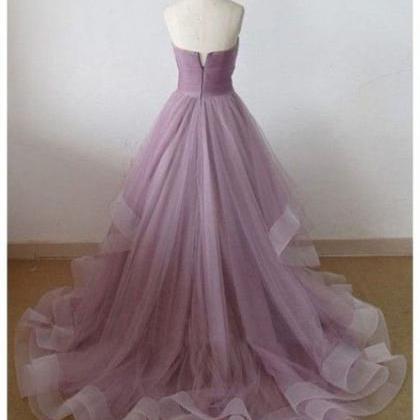 Sweetheart Peated Tulle Formal Occasion Dress Prom..