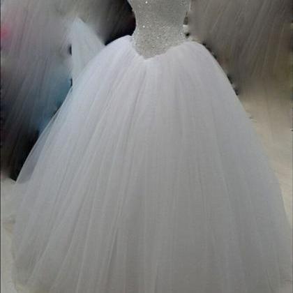 Basque Waistline Sparkle Princess Ball Gown..