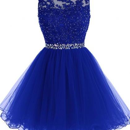 Trendy Short Dusty Blue Junior Homecoming Dress JTSH109 main image 1