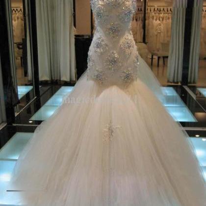 Gorgeous Strapless Mermaid Wedding Dress With..