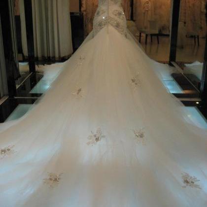 Gorgeous Strapless Mermaid Wedding Dress With..