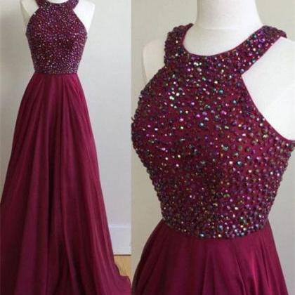 Long Beaded Prom Dress on Luulla