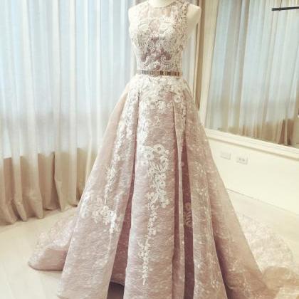 Modern Wedding Dress Prom Dress (metal Belt..