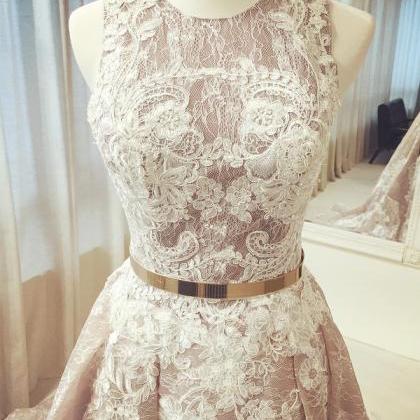Modern Wedding Dress Prom Dress (metal Belt..