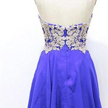 Homecoming Dress With Appliques