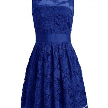 Short Royal Blue Lace Dress on Luulla