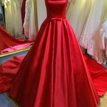 Strapless Red Ball Gown Special Occasion Dress..