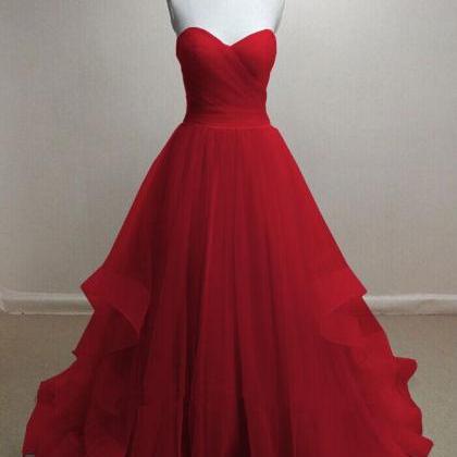 red sleeveless dress