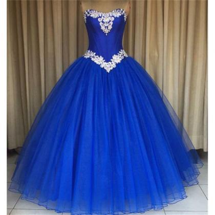 Royal Blue Ball Gown Quinceanera Dress