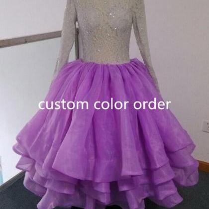 High Low Prom Dress With Long Sleeves