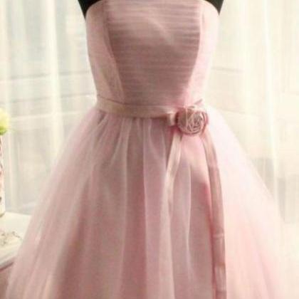 Strapless Semi Formal Party Dress