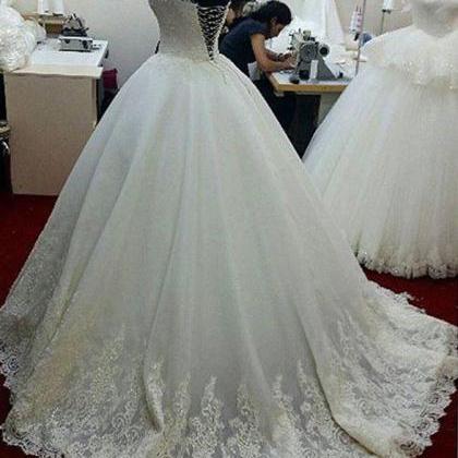 Off The Shoulder White Bridal Wedding Dress With..