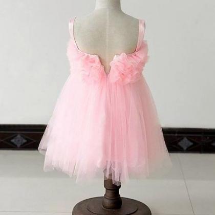 Pink Flower Girl Toddler Tutu Dress