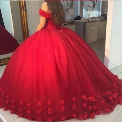 Off The Shoulder Ball Gown Quinceanera Dress With..