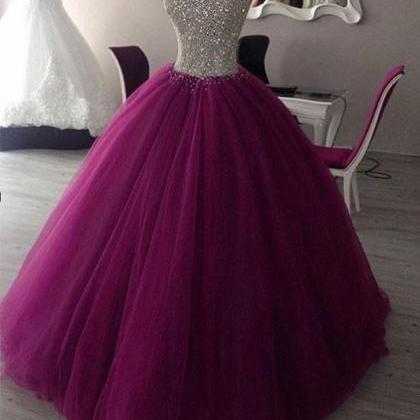 Sparkly Strapless Ball-Gown Ruffled Quinceanera Dress