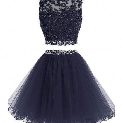 Black Two Pieces Party Dress