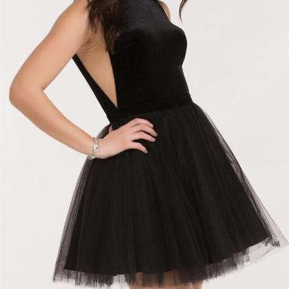 Little Black Dress, Short Black Party Dress, Tulle..