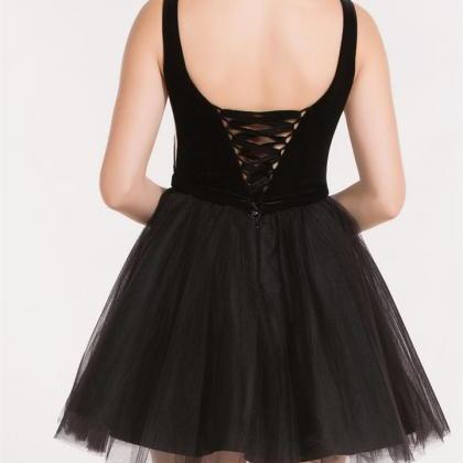Little Black Dress, Short Black Party Dress, Tulle..