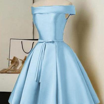 Blue Short Party Dress