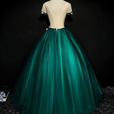 Short Sleeves Fairy Tale Spring Formal Occasion..