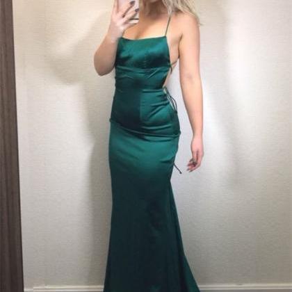 Scoop Neck Pageant Dress Simple Prom Dress With..