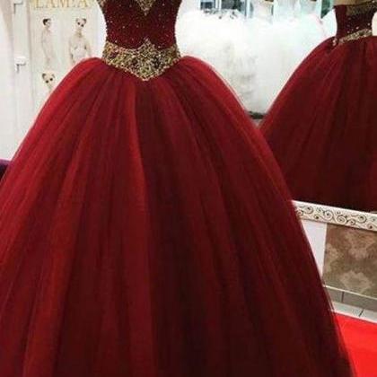 Quinceanera Dress With Beads