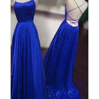 Royal Blue Prom Dress Sexy