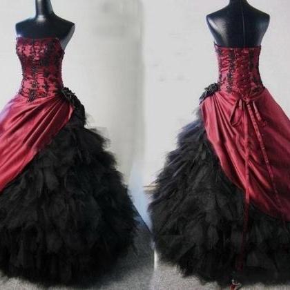 Gothic Ball Gown Wedding Dress