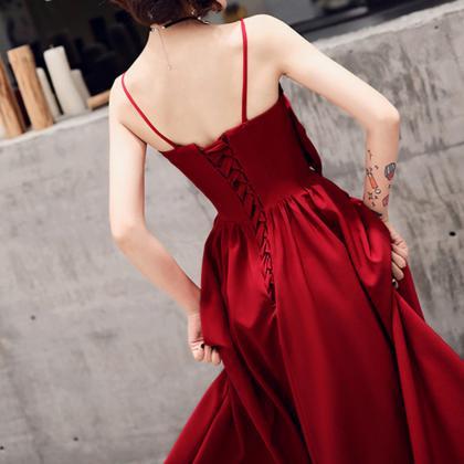 Long Red Evening Gown Party Dress