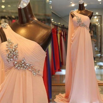 Long Pink Evening Gown Pink Pageant Dress