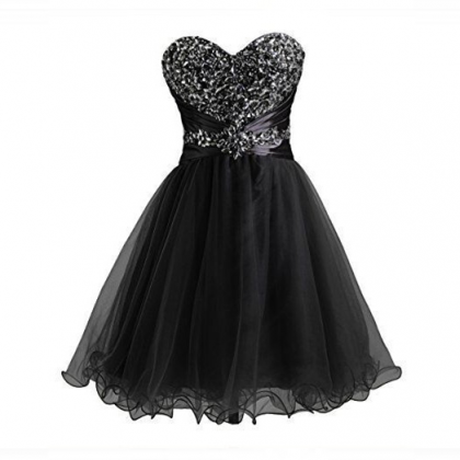 Sweetheart Little Black Dress Homecoming Hoco..