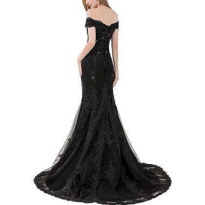 Off The Shoulder Long Evening Dresses Pageant Gown on Luulla