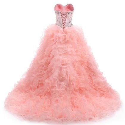Pink Quinceanera Dress Sweet 15 16 Birthday Ball..