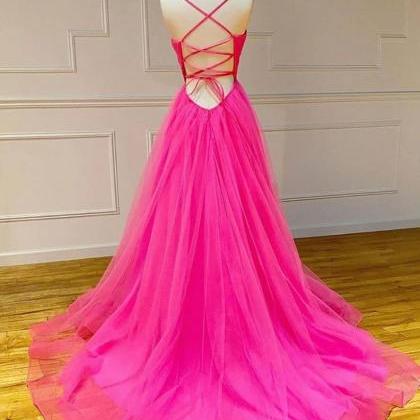 Pink Long Specal Occasion Dresses Simple Prom..