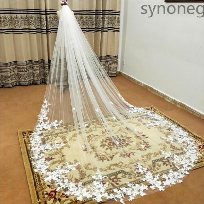 3 Meters Long Bridal Veil For Wedding Accessories..