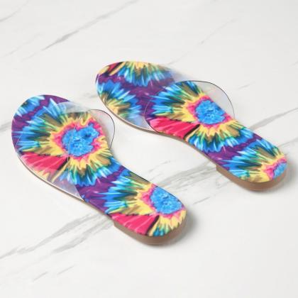 Clear Upper Women Slides Summer Beach Sandals
