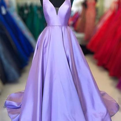 Light Purple Long Prom Dress