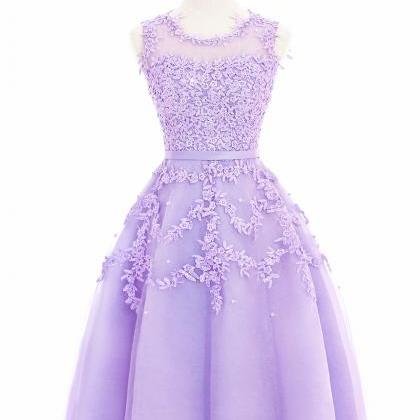 Lavender Short Hoco Party Dress on Luulla