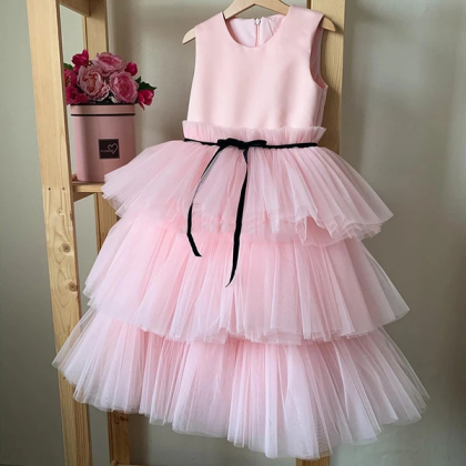 Tulle Dress Girls Clothing Kids Flower Girl Dress..