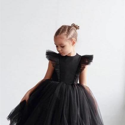 Black Tulle Girl Dress