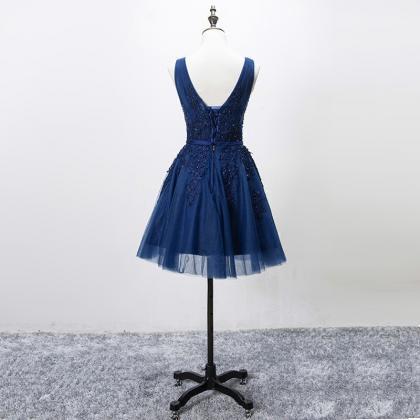 Dark Blue Hoco Party Dresses For Birthday Cocktail
