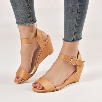 Ankle Strap Women Wedge Sandals