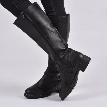 Side Zipper Women Winter Boots