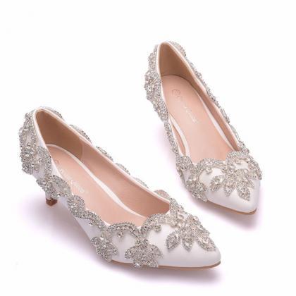 Kitten Heels Wedding Shoes