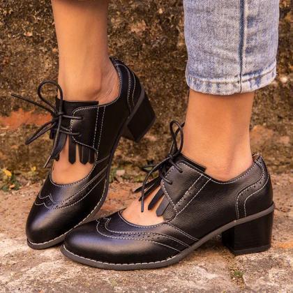 British Style Women Oxford Boots Shoes