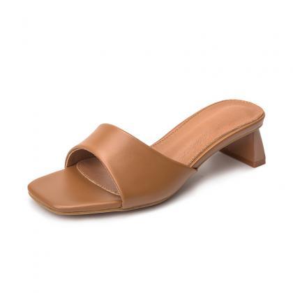 Women Brown Sandals Flats