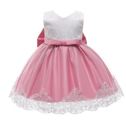 Nude Pink Toddler Girl Dress