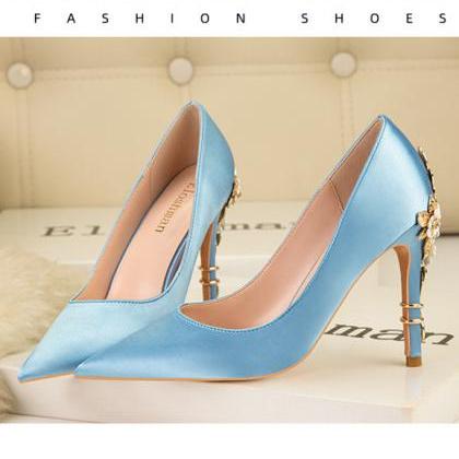 Blue Pumps Prom Shoes