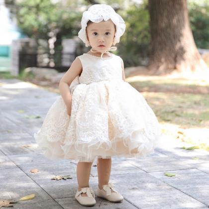 Ivory Flower Girl Dress For Wedding