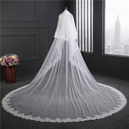 2t Wedding Bridal Veil With Blusher